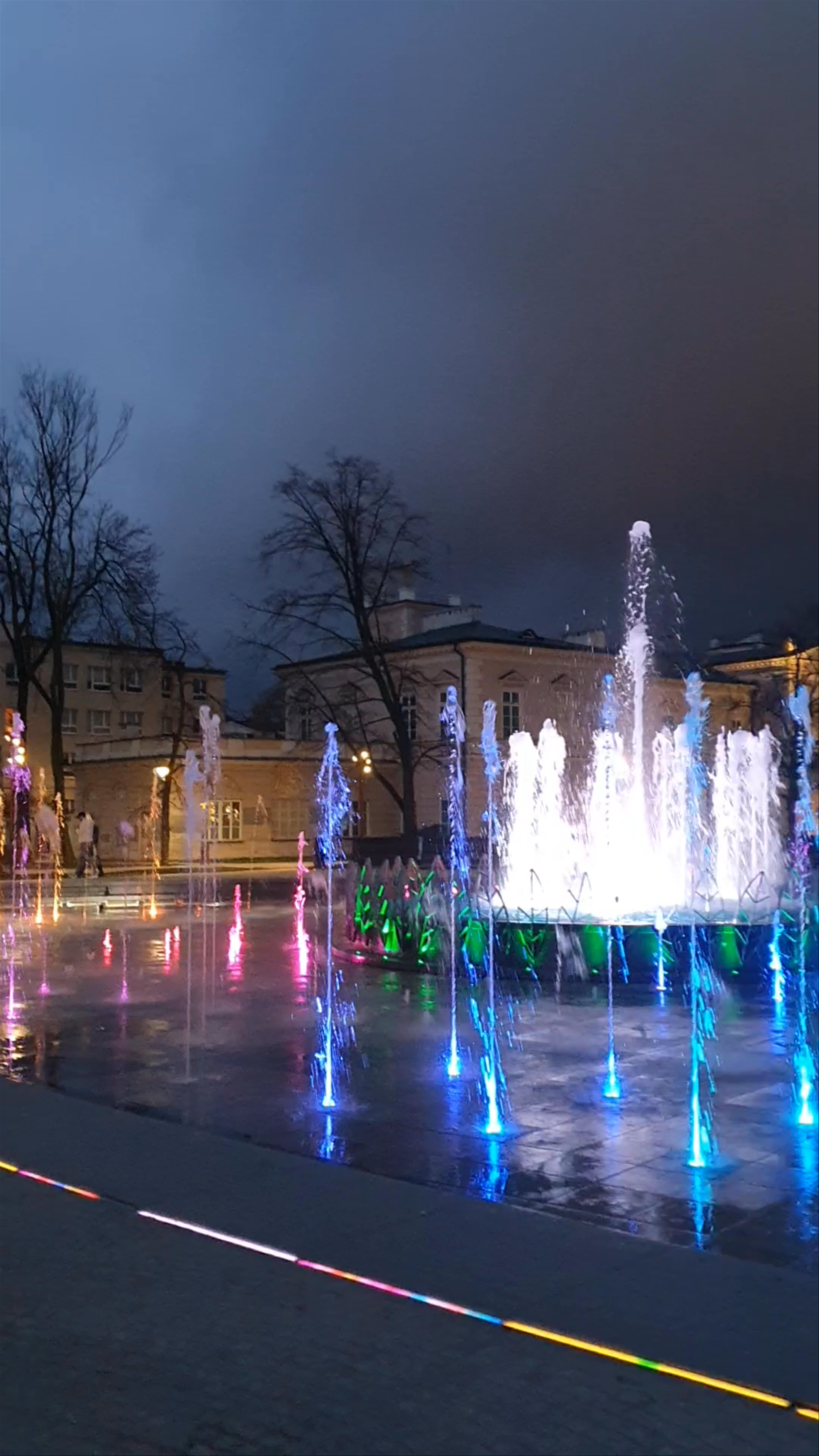 Enchanting Night at Plac Litewski Fountain, Lublin
