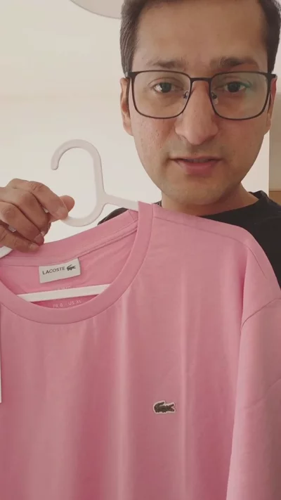 LACOSTE Pink Size XL imagen 1