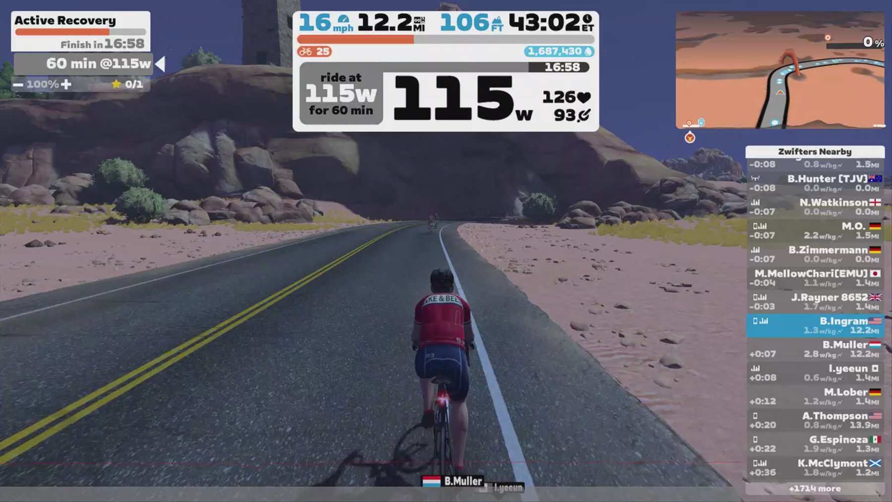 Zwift - Active Recovery in Watopia