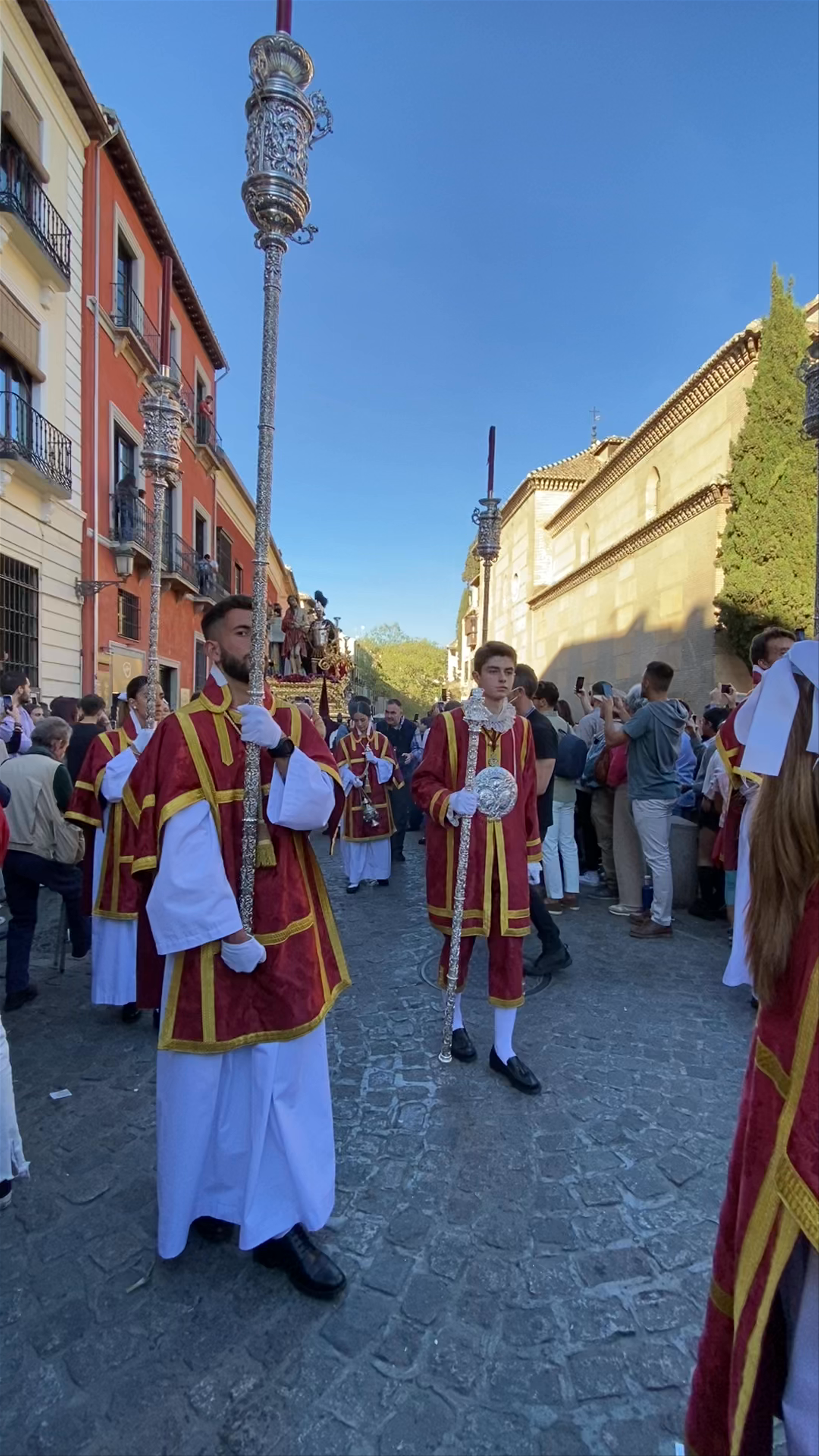 Semana Santa Procession at Iglesia Parroquial de San Gil y Santa Ana, Granada