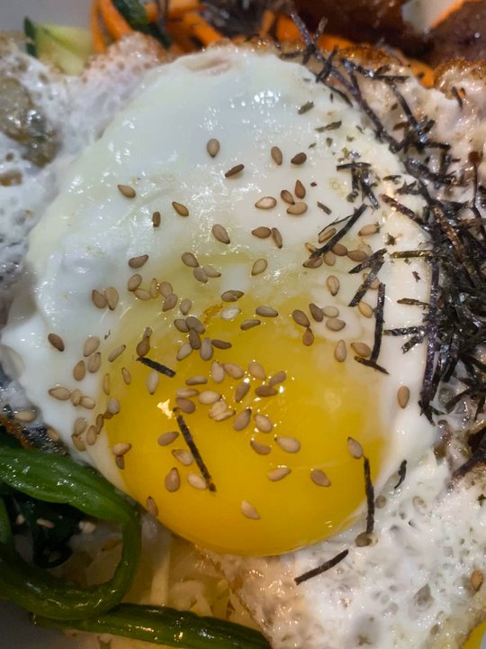 Kaffeine - Undercooked egg *crying* - Breakfast & Brunch Near Me - Grand Rapids, Michigan