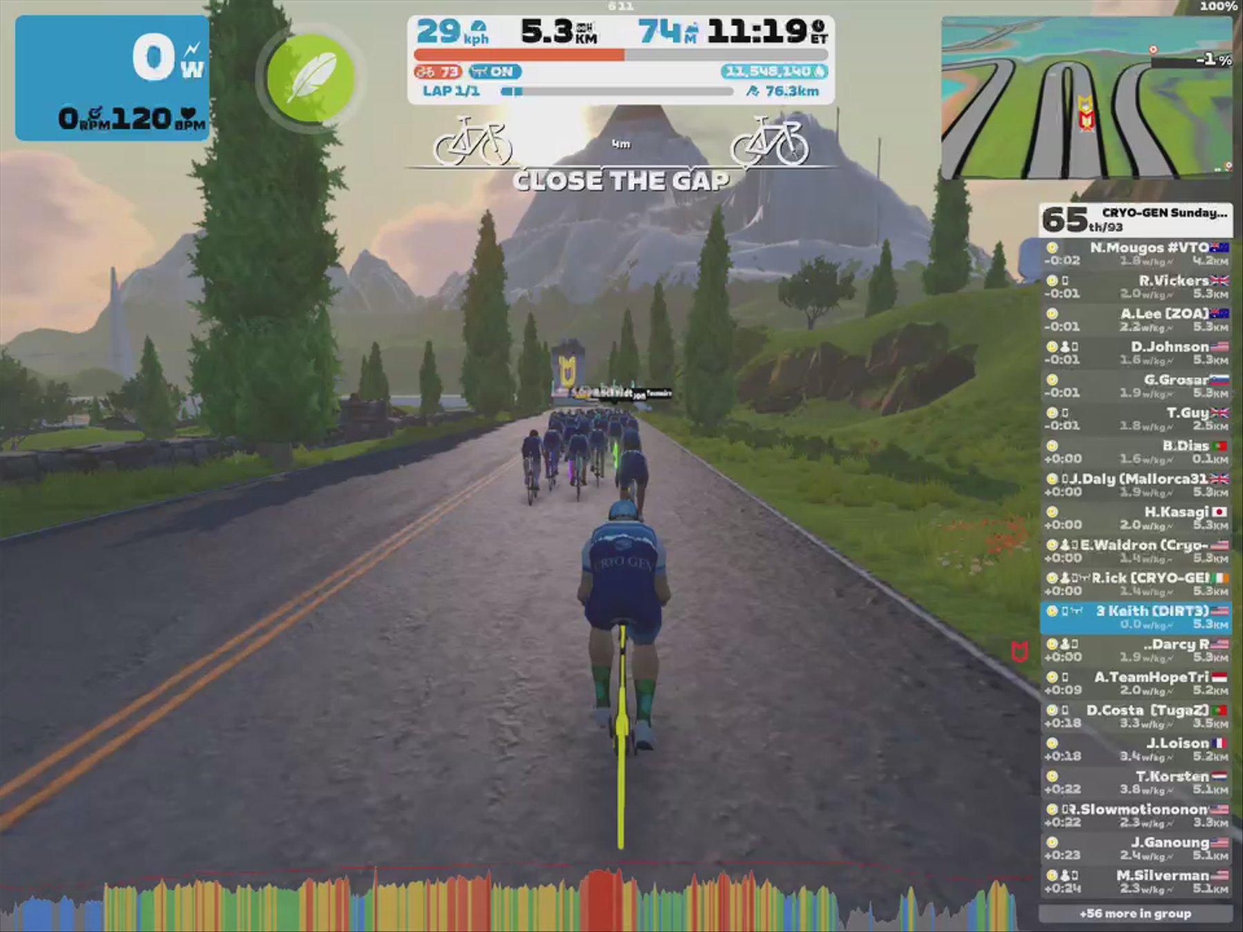 Zwift - Group Ride: CRYO-GEN Sunday Endurance Ride (C or D) (D) on Zwift Games 2024 Epic in Watopia