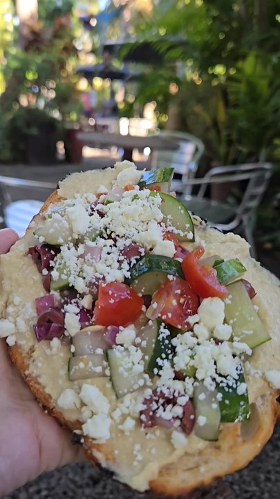 Da Green Coffee Bar - Greek toast. - Coffee & Tea Near Me - Kihei, Hawaii