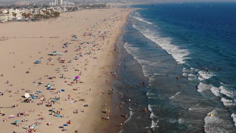 Santa Monica Beach poster