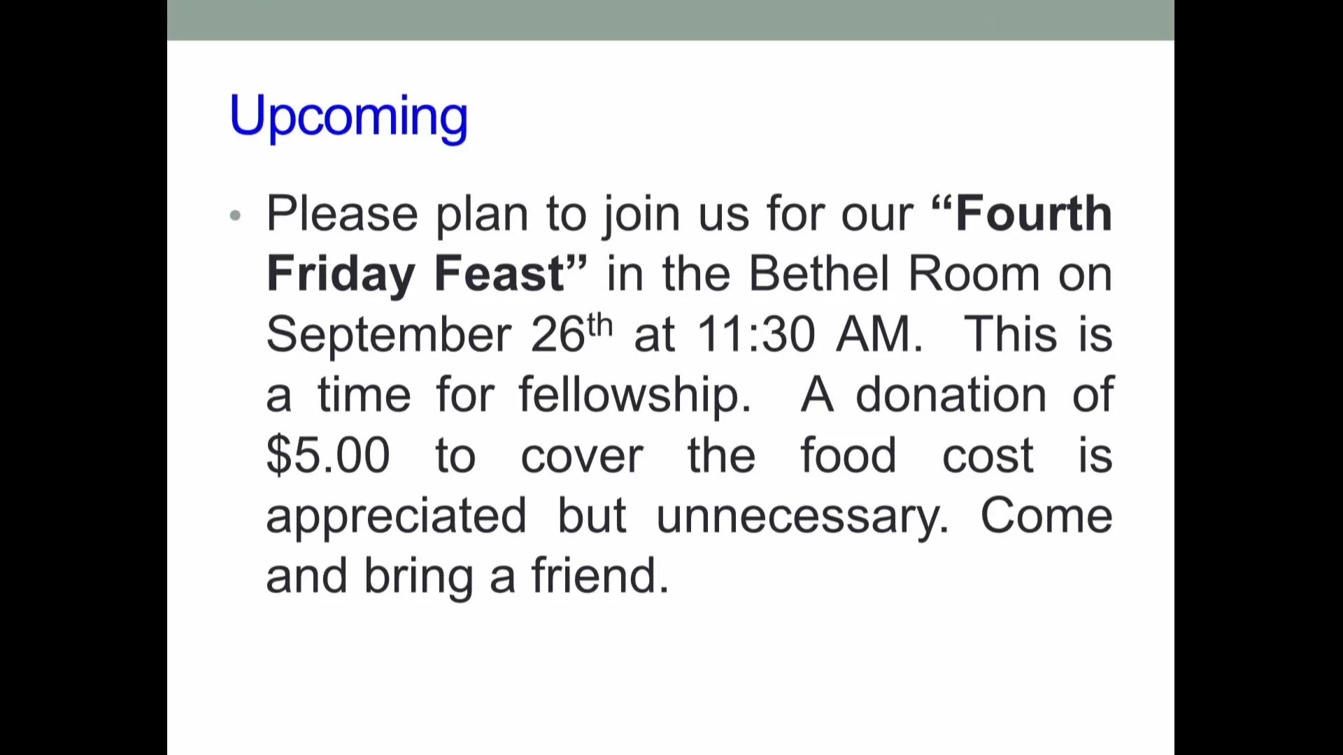 Bethel Service, August 24, 2025