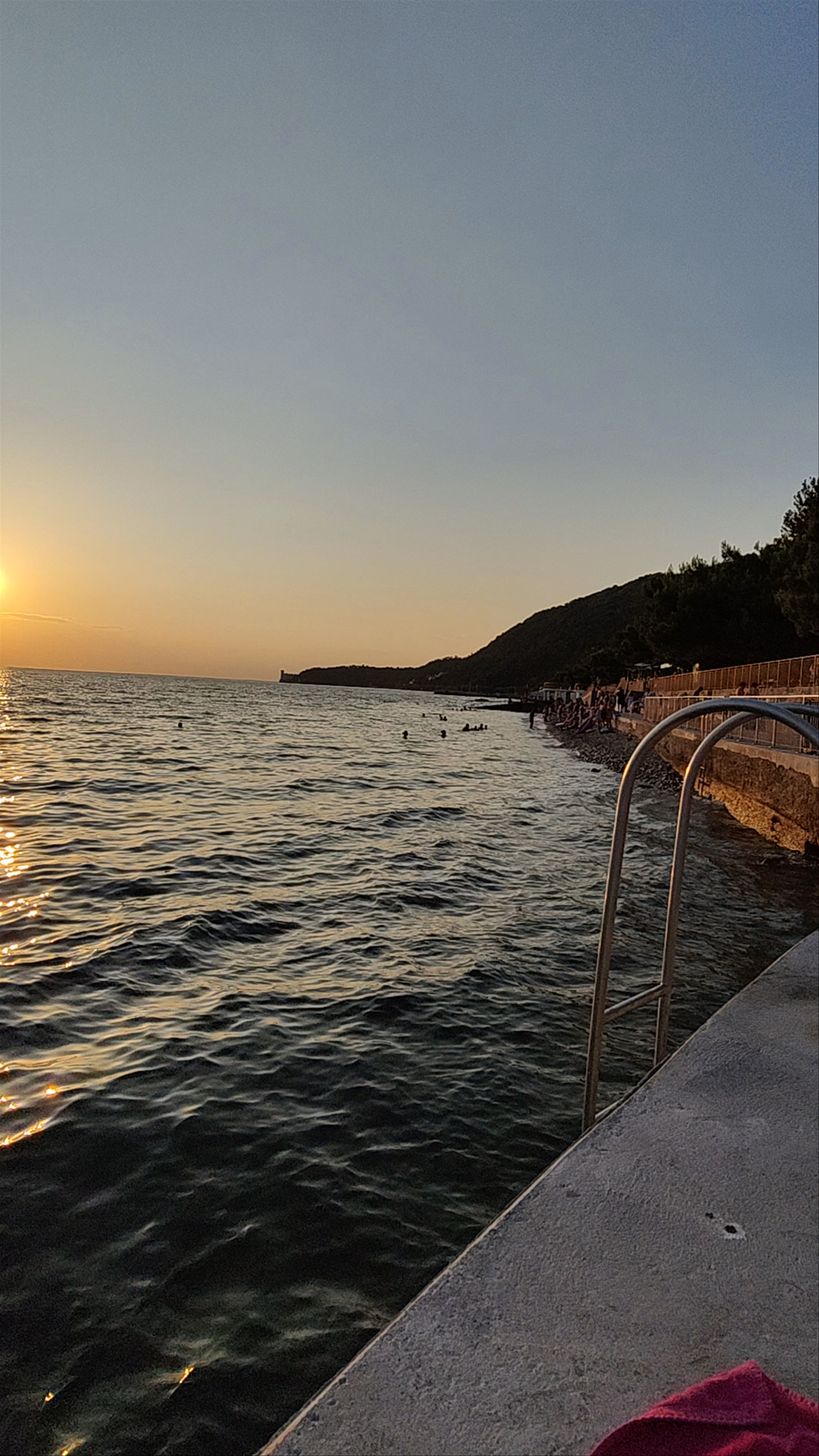 Topolino N°1: Sunset Swim at Margherita Hack Beach, Trieste