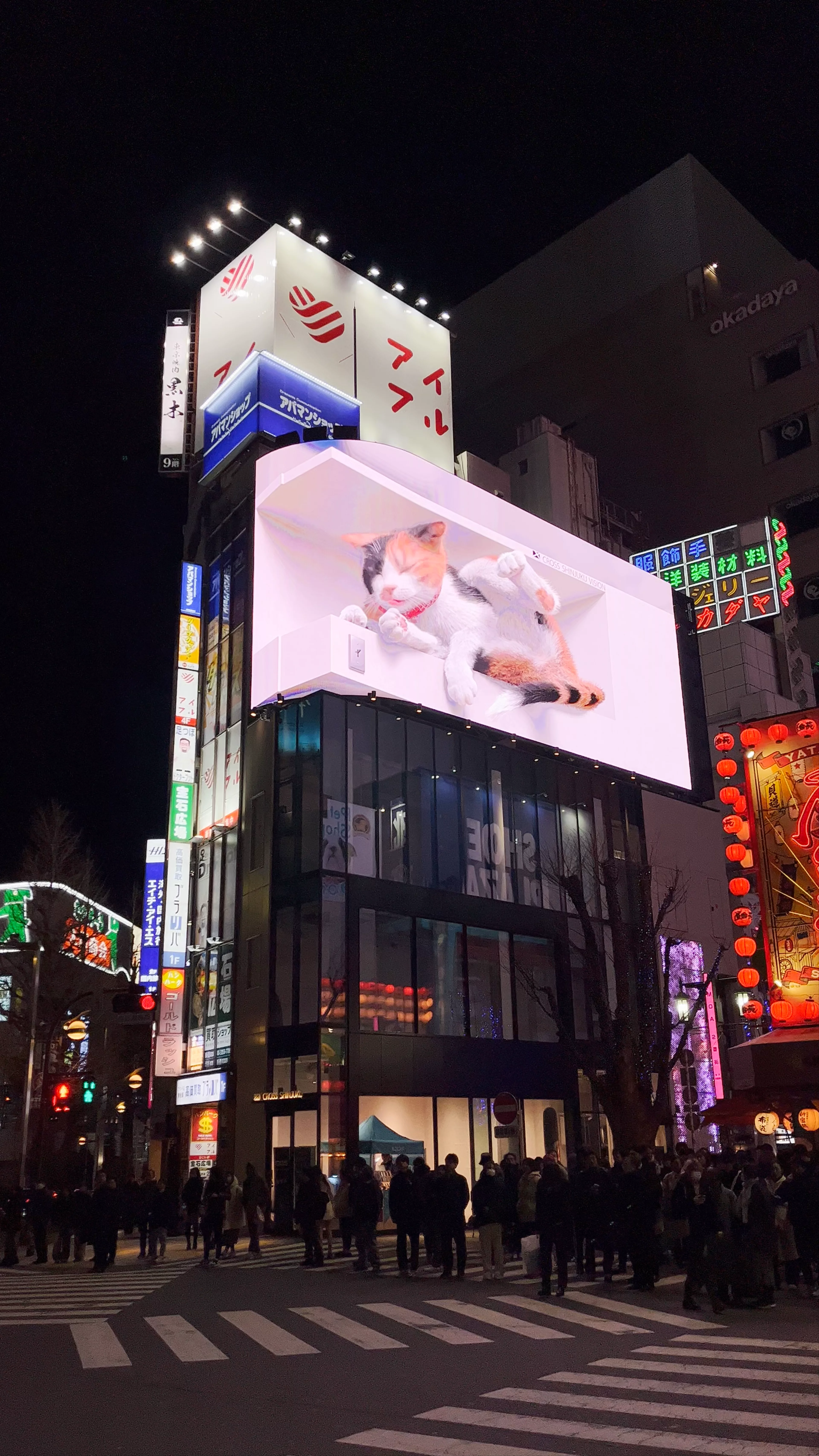 The Giant 3D Cat, 3 Chome-23-18 Shinjuku, Shinjuku City, Tokyo, Japan