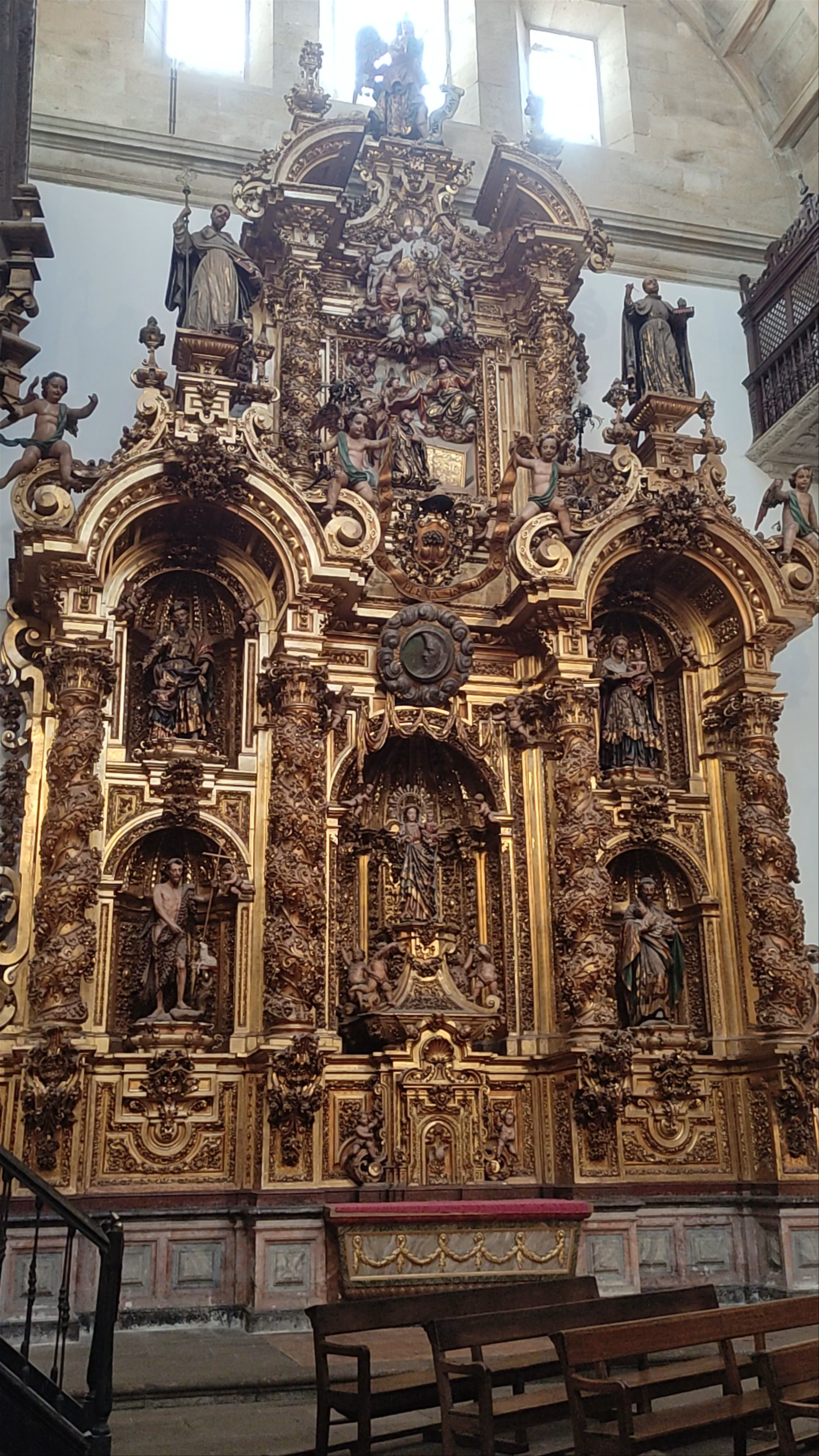 Baroque Splendor Inside Monasterio de San Martín Pinario, Santiago de Compostela