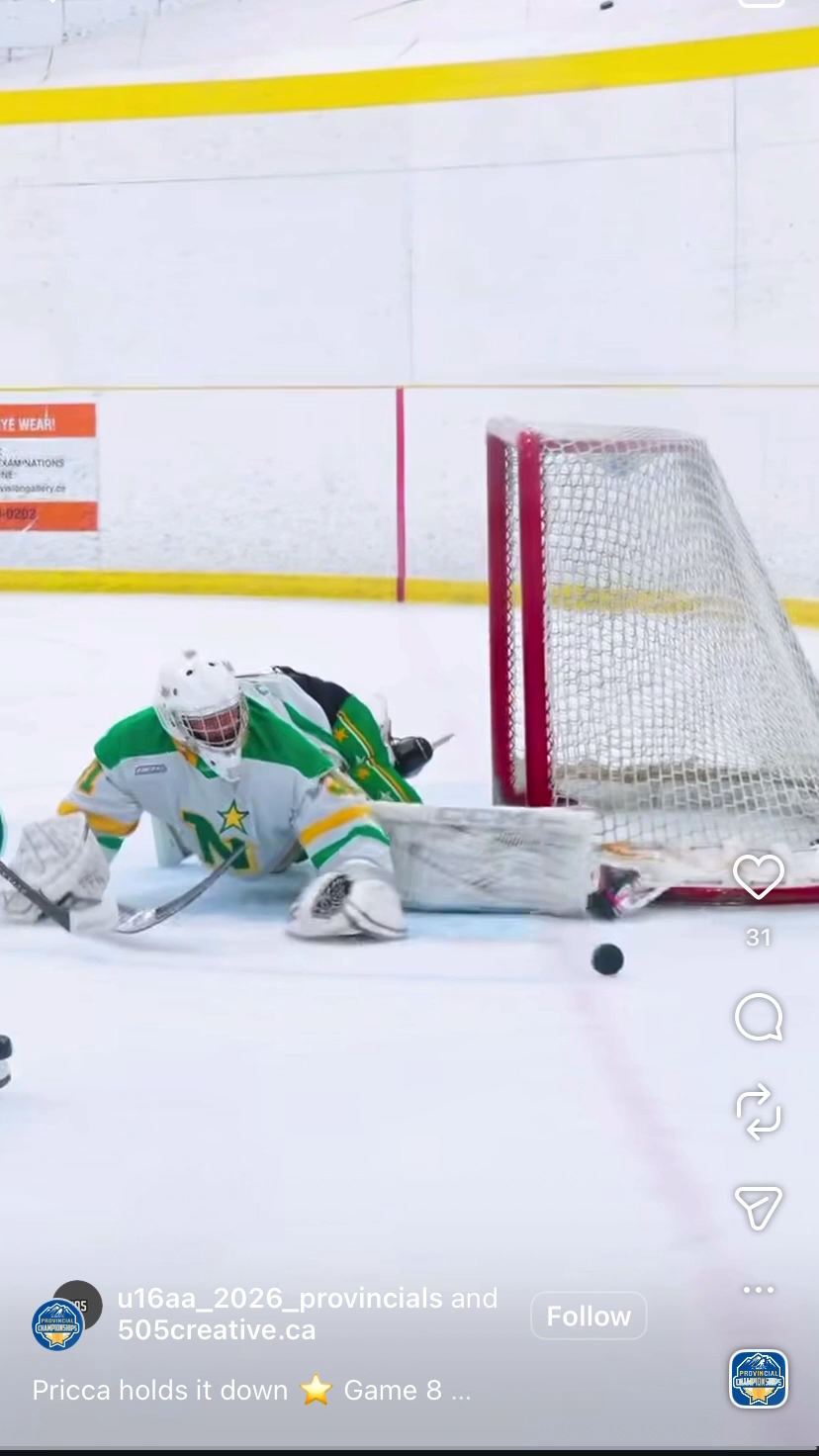 Santino Pricca's Game-Changing Glove Save | Calgary Northstars U16AA