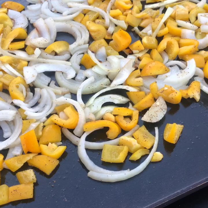 Lowe's Home Improvement - Cooking up some veggies for beef fajitas on the Blackstone Grill. Get yours at Lowe's !!! - Appliances Near Me - Leander, Texas