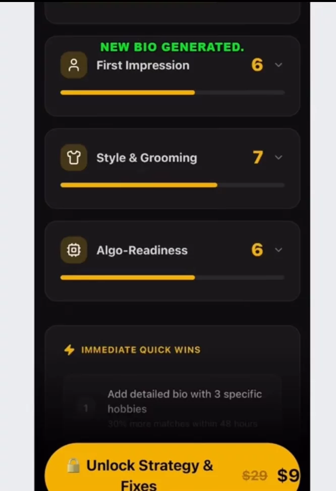 MatchFixer | AI Dating Profile Audit image 1