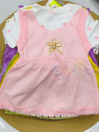 Flower top, skirt,headband,socks combo