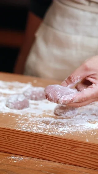Raspberry Mochi Dough