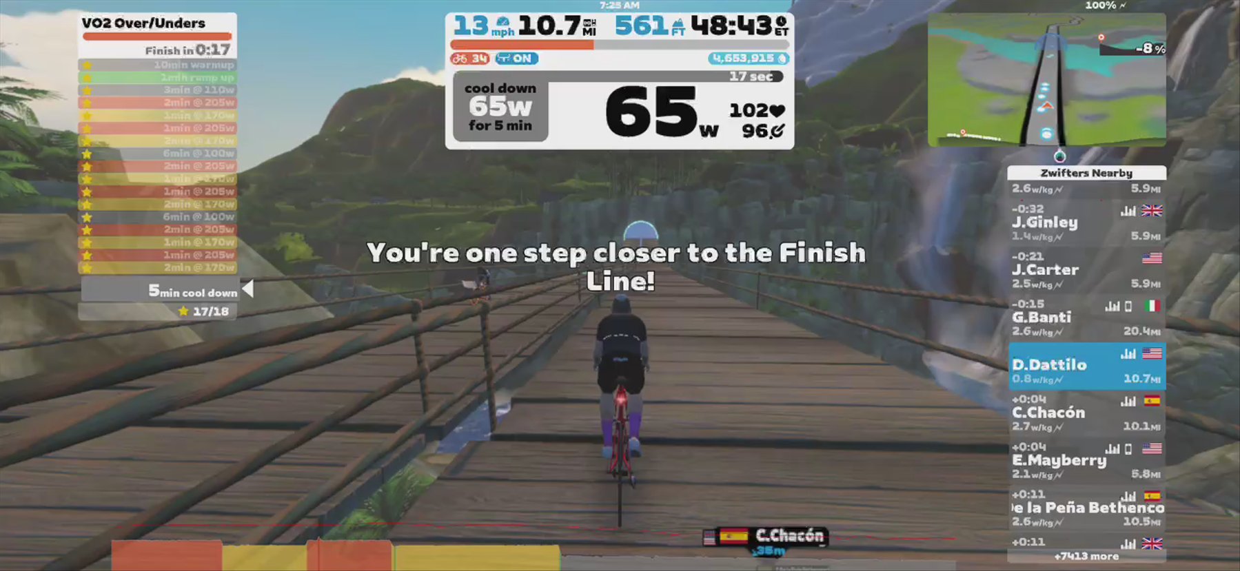 Zwift - Zwift Academy Road: Workout 1 | VO2 Over/Unders in Watopia