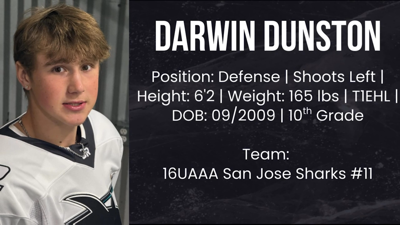 Darwin Dunston a few Offensive Highlights with San Jose Jr. Sharks