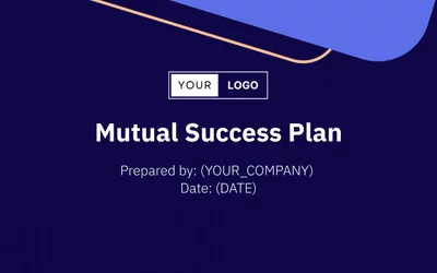 Preview of Mutual Success Plan Template