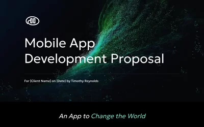 Preview of Mobile App Development Proposal Template
