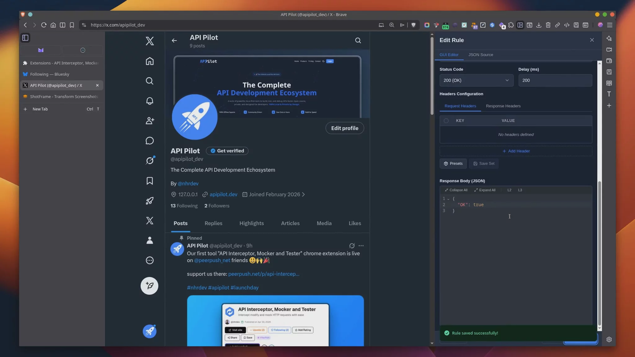 API Pilot - API Interceptor, Mocker & Tester image 1