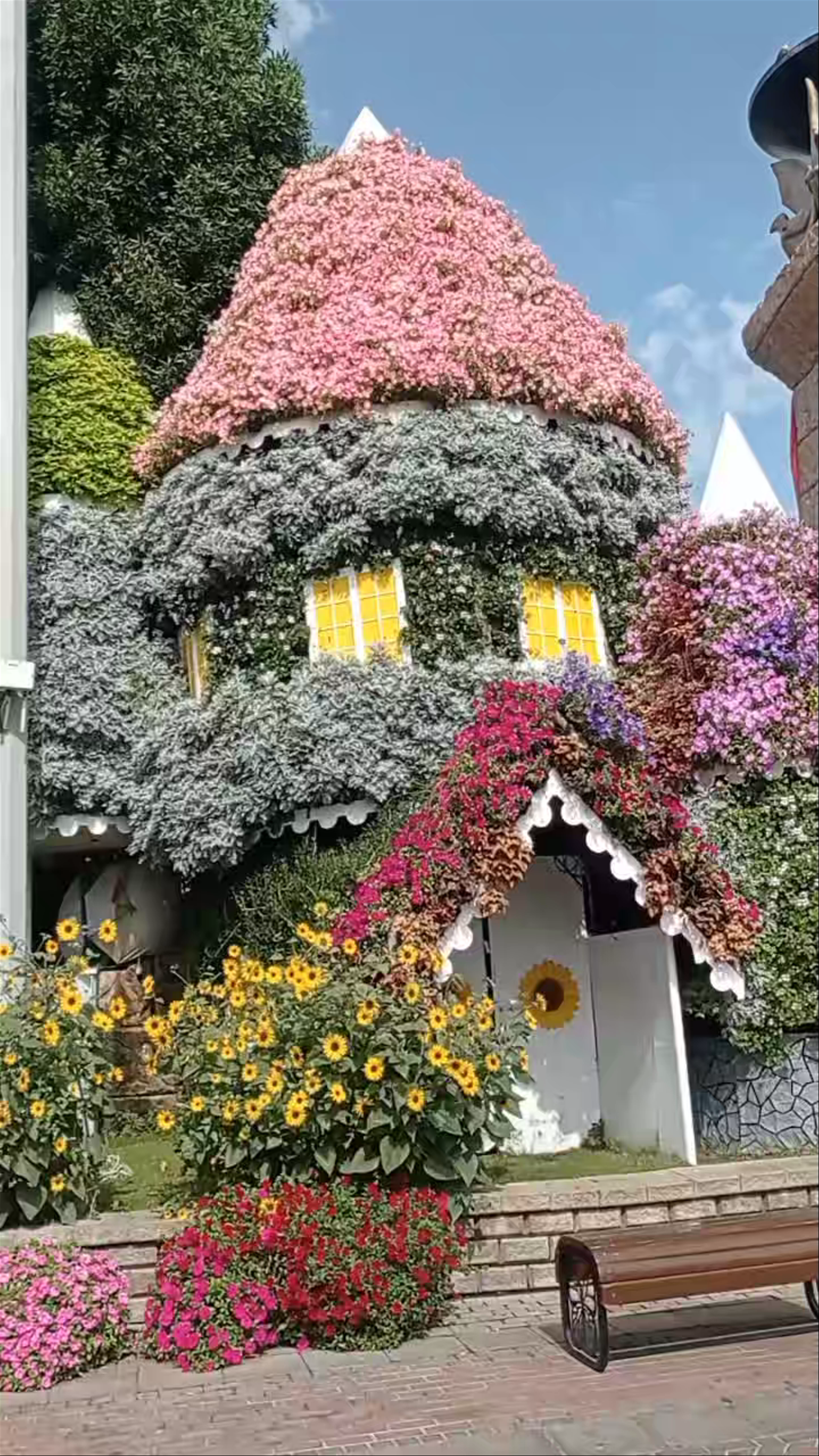 Smurfs Village at Miracle Garden, Dubai - A Floral Wonderland