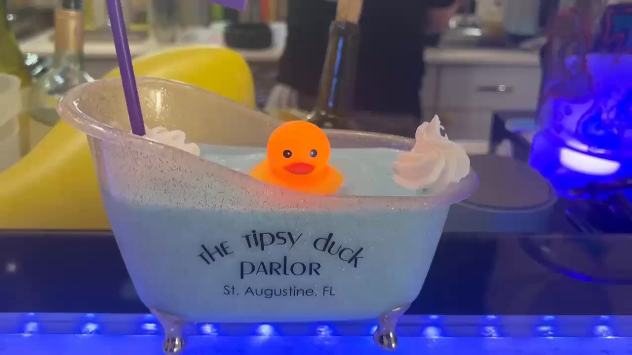 The Tipsy Duck Parlor - One of the many interesting cold mixed drinks - Cosmetics & Beauty Supply Near Me - St. Augustine, Florida