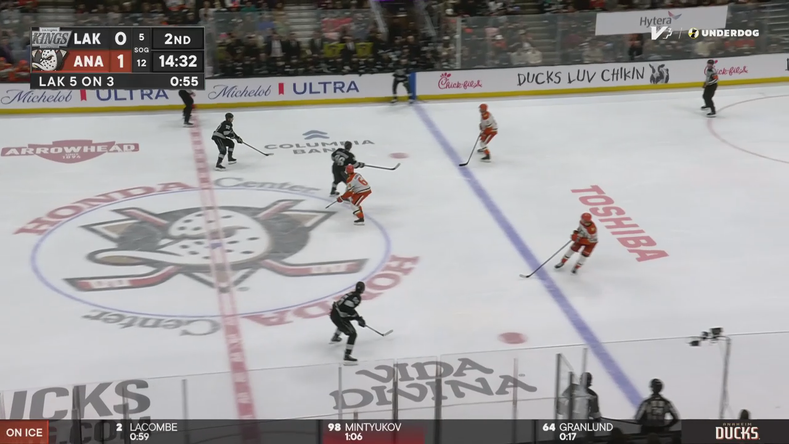 Adrian Kempe with a power-play goal vs. Anaheim Ducks · Jan 17, 2026