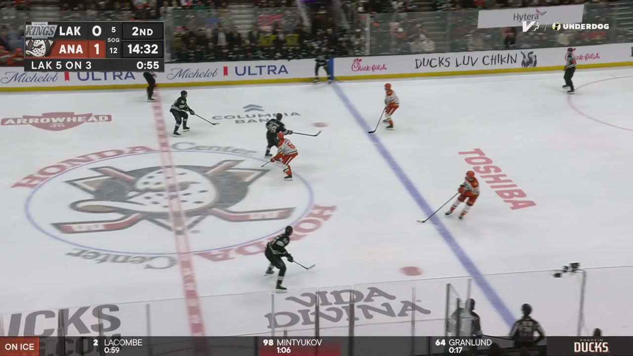 Adrian Kempe with a power-play goal vs. Anaheim Ducks · Jan 17, 2026