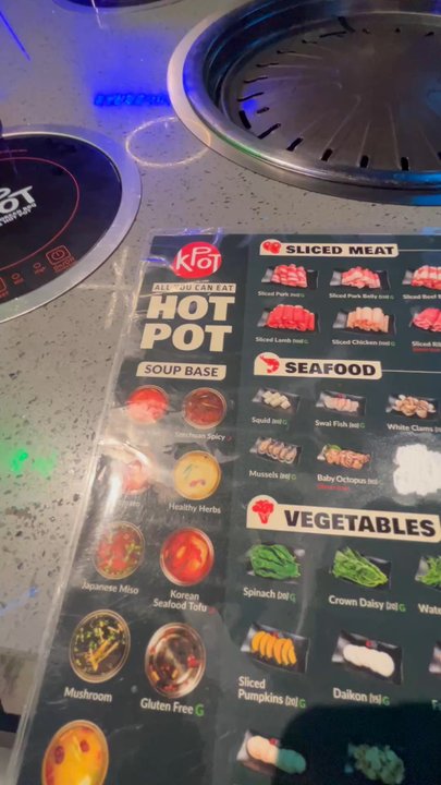 KPOT Korean BBQ & Hot Pot - K Pot menu options - Korean Near Me - Ballwin, Missouri