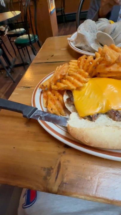 Old Mill Tavern - Ribeye cheesesteak with waffle fries - American Near Me - Chester, New Jersey