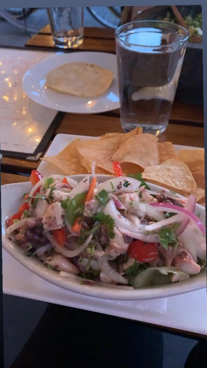 La Puerta Roja - Ceviche de Pulpo and Platanos Maduros - Latin American Near Me - Brooklyn, New York