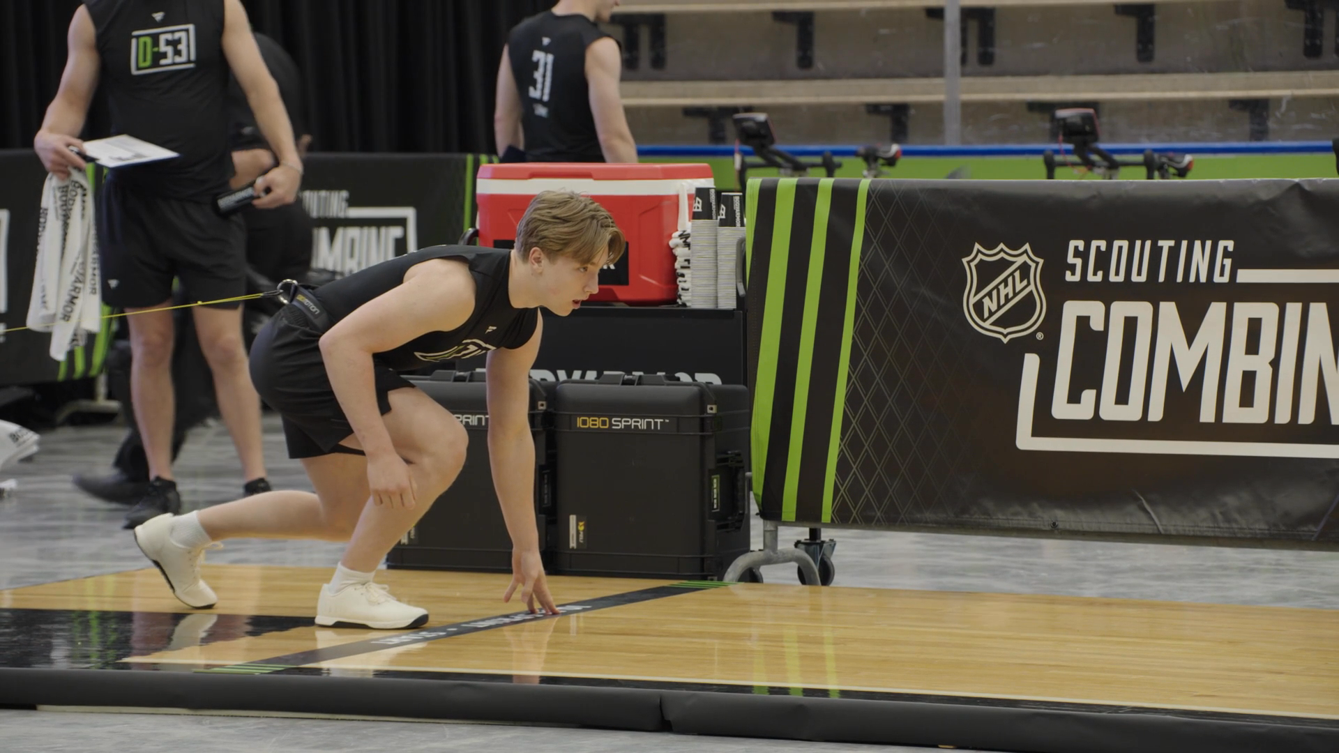 Viggo Björck at the 2026 NHL Scouting Combine Workouts · Jun. 6, 2026