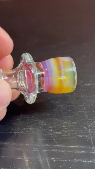 Preview pic of Ashme Amber Purple Ball Vape Diffuser Bowl