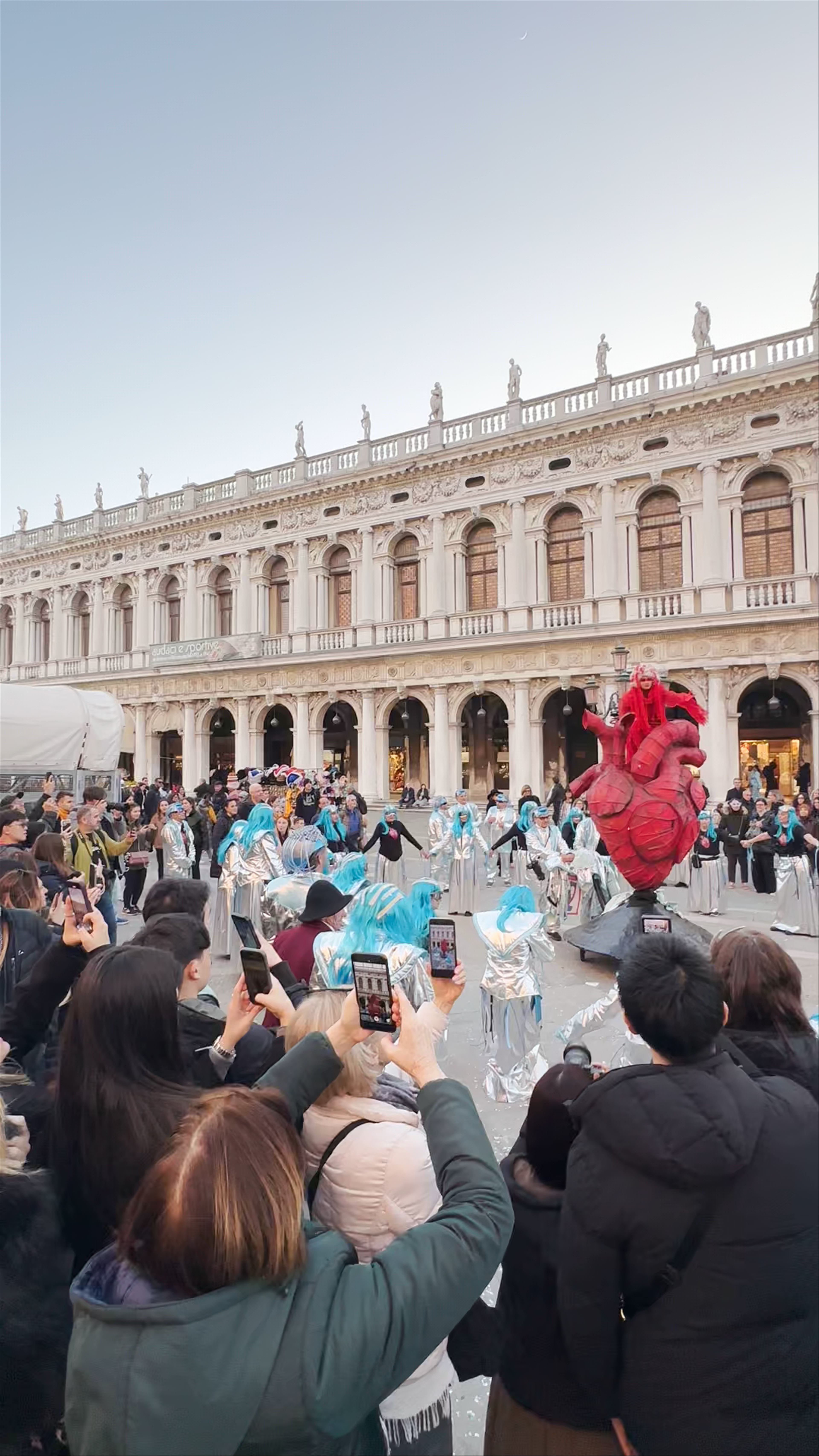 Vibrant Street Performance at Piazza San Marco, Venice