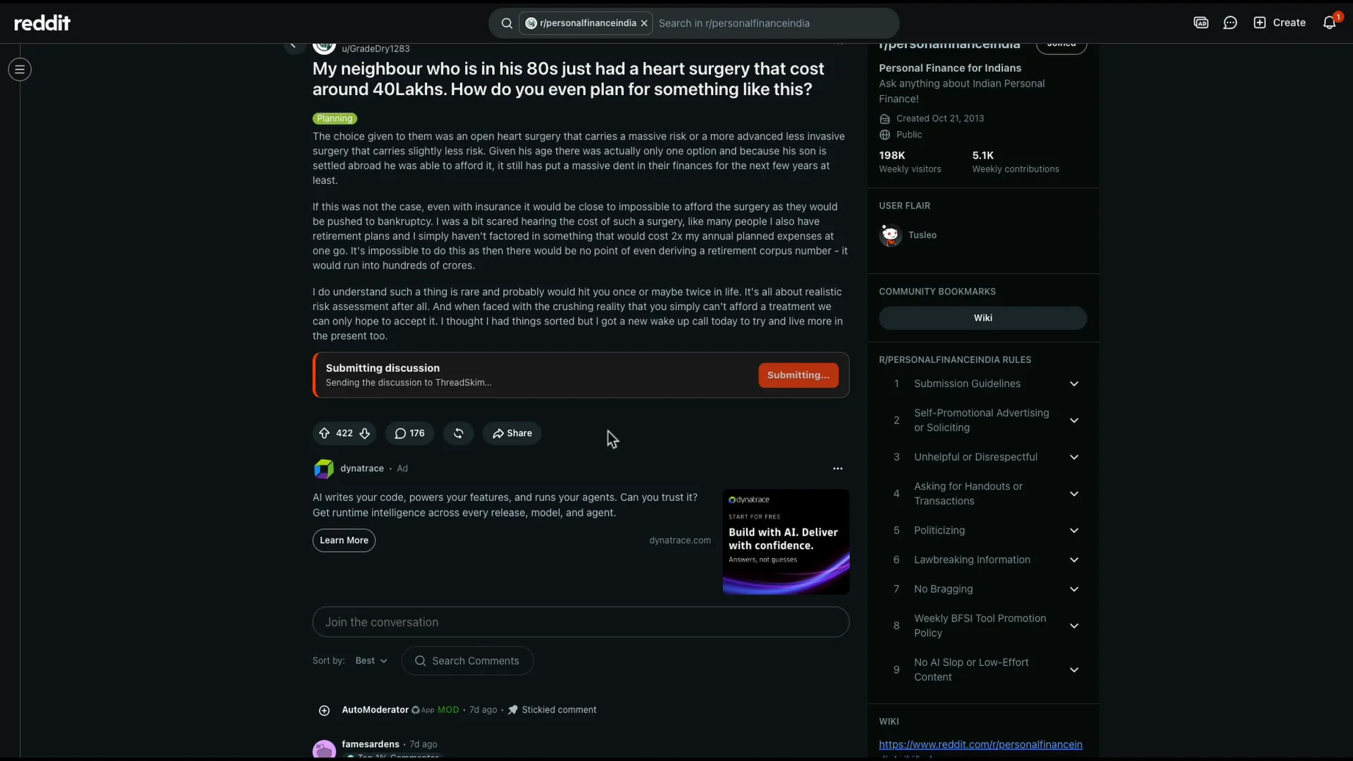 ThreadSkim — Summarize Reddit discussions image 1