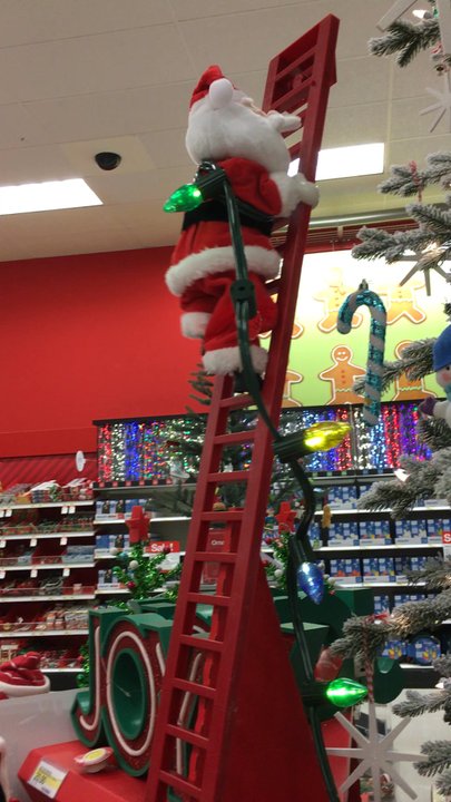 Target - Cute and funny Santa Decoration climbing up and down the latter - Department Stores Near Me - Virginia Beach, Virginia