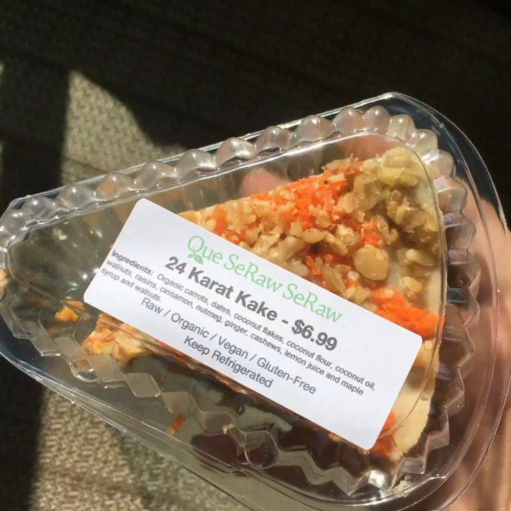 Que SeRaw SeRaw - Vegan/ Raw/ Gluten free carrot cake! - Vegan Near Me - Burlingame, California