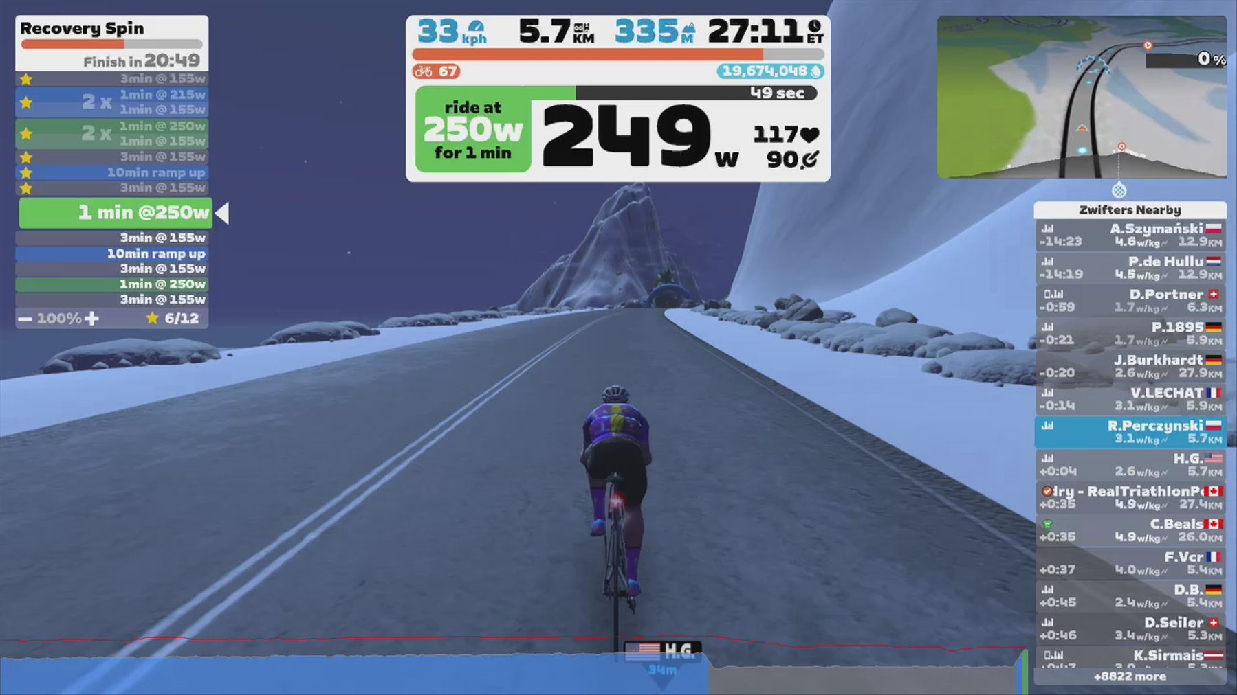 Zwift - Recovery Spin in Watopia