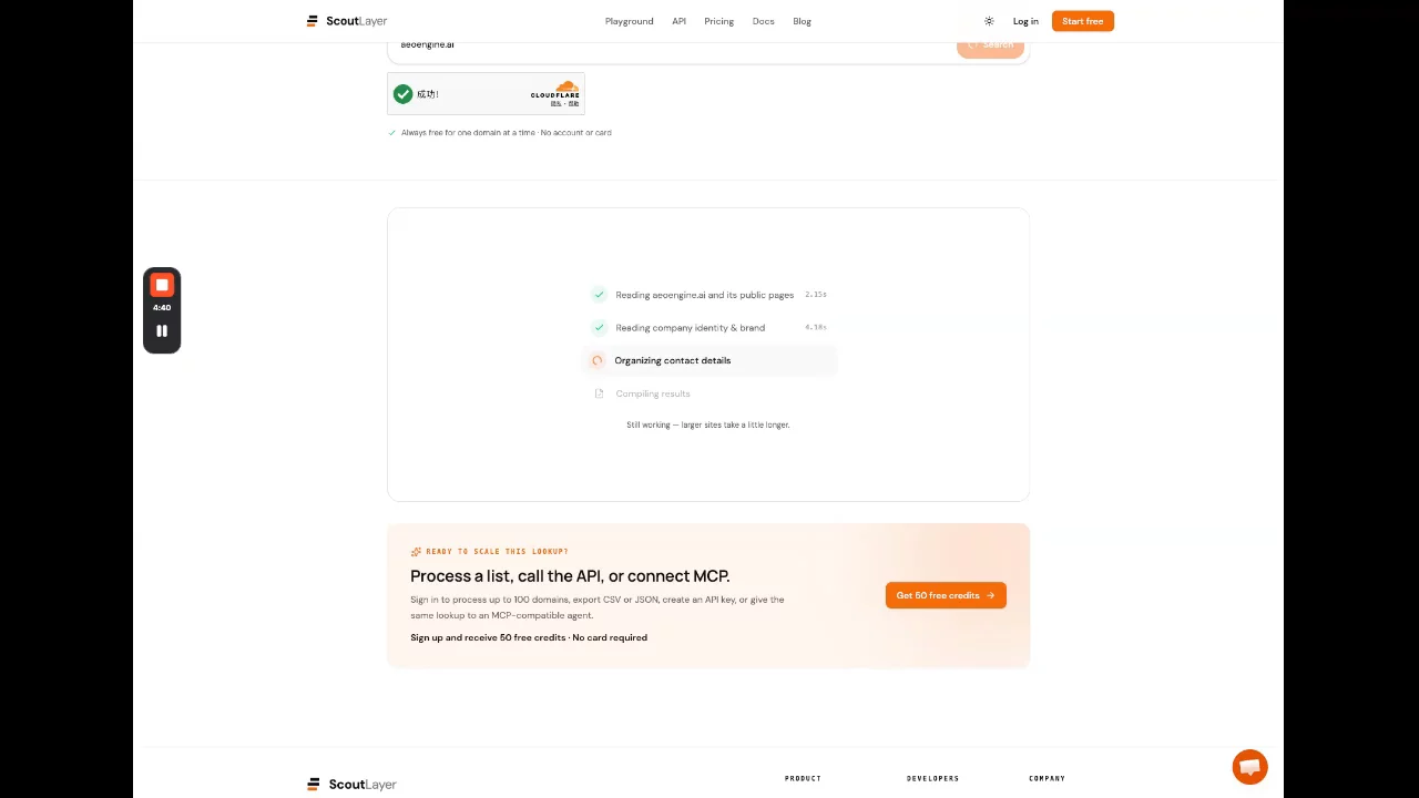 ScoutLayer - Extract Website Contacts image 1