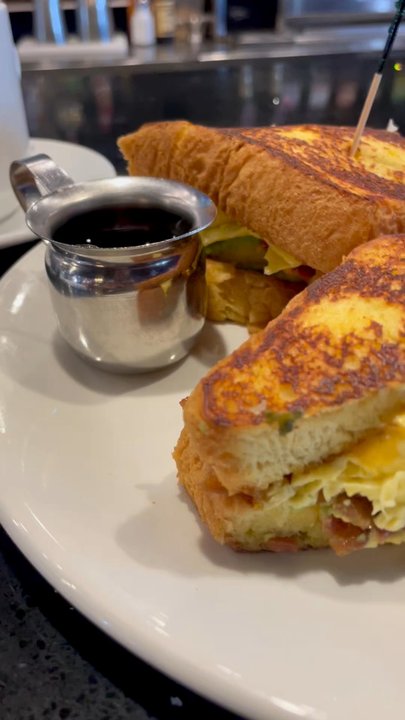 The Beacon Diner - MY ORDER OF THEIR BREAKFAST FRENCH TOAST SANDWICH - Diners Near Me - Fairview, New Jersey