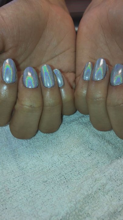 V Refine Nails - Holographic nails! - Nail Salons Near Me - Charlotte, North Carolina