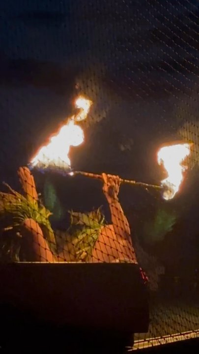 Aha’aina Luau - Fire performance part of gran finale. Payed premium package to get a bad view - Performing Arts Near Me - Honolulu, Hawaii