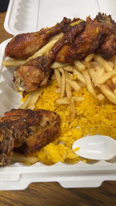 McWhorter BBQ - Fried 1/2 Chicken with French Fries & Yellow Rice for 10!!! - Barbeque Near Me - Newark, New Jersey