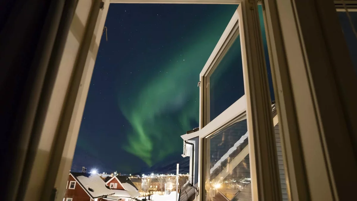 Aurora boreale in Norvegia