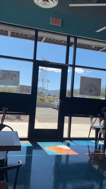 Newton Pho - Inside dining area, counter wall decor - Vietnamese Near Me - Tucson, Arizona