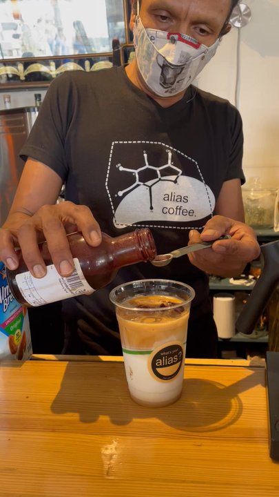 Alias Coffee - $5.50 Iced Elderberry Mocha Latte - Coffee & Tea Near Me - Troy, New York