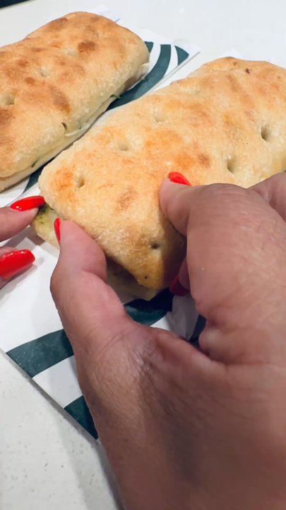 Starbucks - Tomato & Mozzarella on Focaccia - Coffee & Tea Near Me - Brea, California