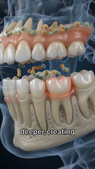 AI-generated video: How gum disease reaches the bone