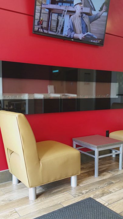 Wendy's - Only at a Wendy's in Irvine would you have a fake fireplace ;P - Burgers Near Me - Irvine, California