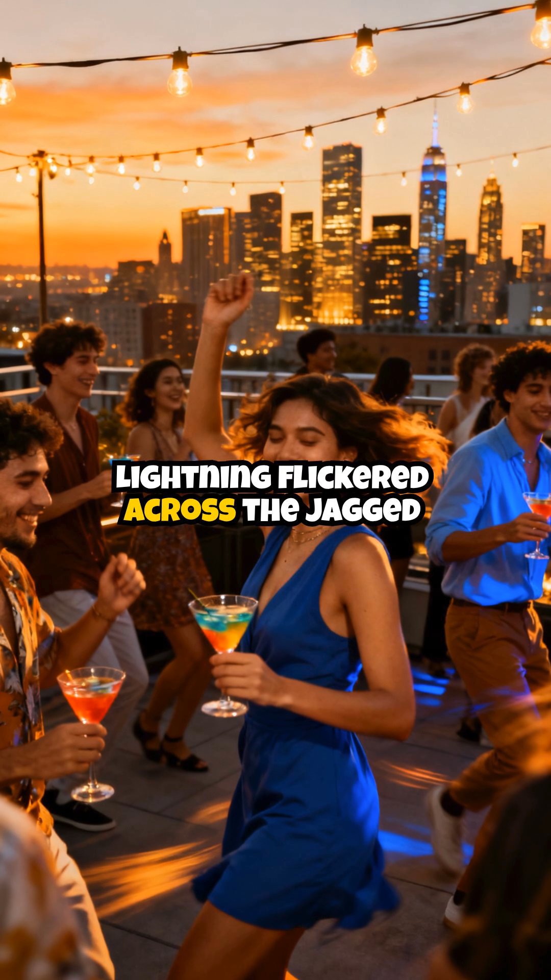 Cursed Rooftop Rave: Storm-Summoned Demons Crash the Urban Night