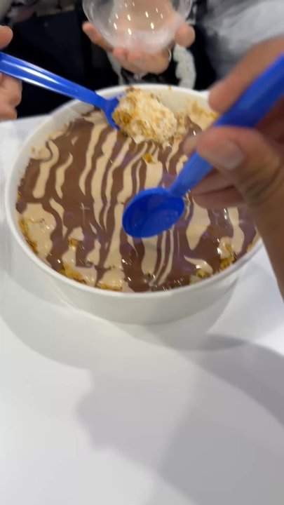 Labanz Cafe Dessert & Dairy - ASHTOUTA dessert with amazing crunchy bits on the top it's was genuine amazing - Desserts Near Me - Fullerton, California
