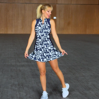 Zumba Out Loud Mock Neck Sleeveless Dress